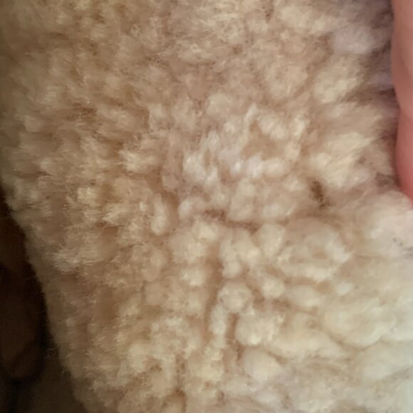 Shearling Supreme Sheepskin Lined Winter Boots Youth Girls Womens Beige Tan sz 6 - Picture 10 of 13